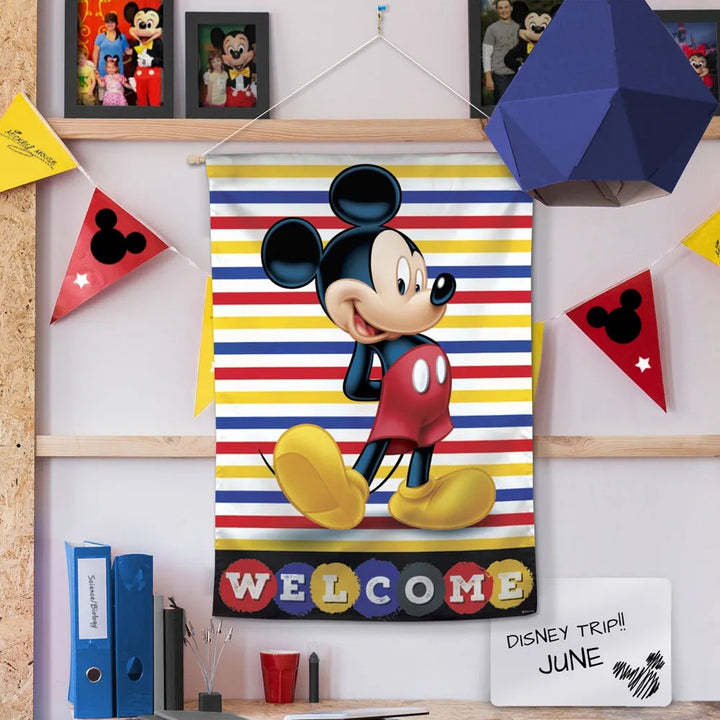 Mickey Mouse House Flag Disney Welcome Banner heartlandflags