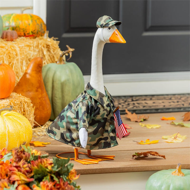 Military Camo Porch Goose Outfit heartlandflags