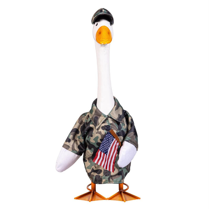 Military Camo Porch Goose Outfit heartlandflags