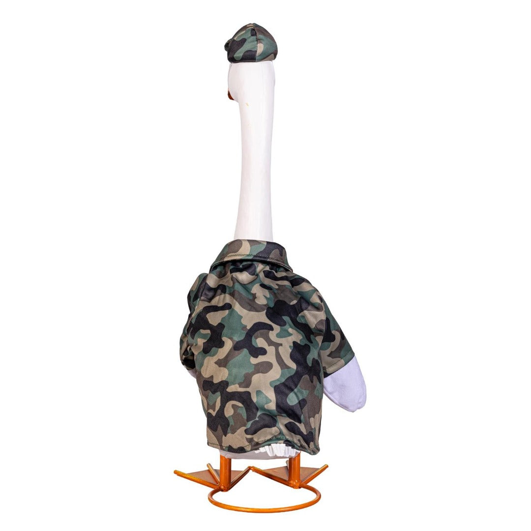 Military Camo Porch Goose Outfit heartlandflags