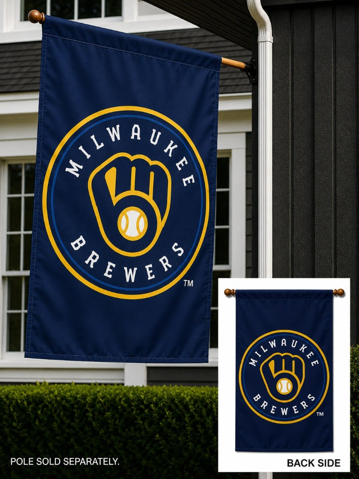 Milwaukee Brewers 2 Sided Banner heartlandflags