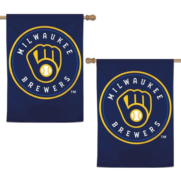 Milwaukee Brewers 2 Sided Banner heartlandflags