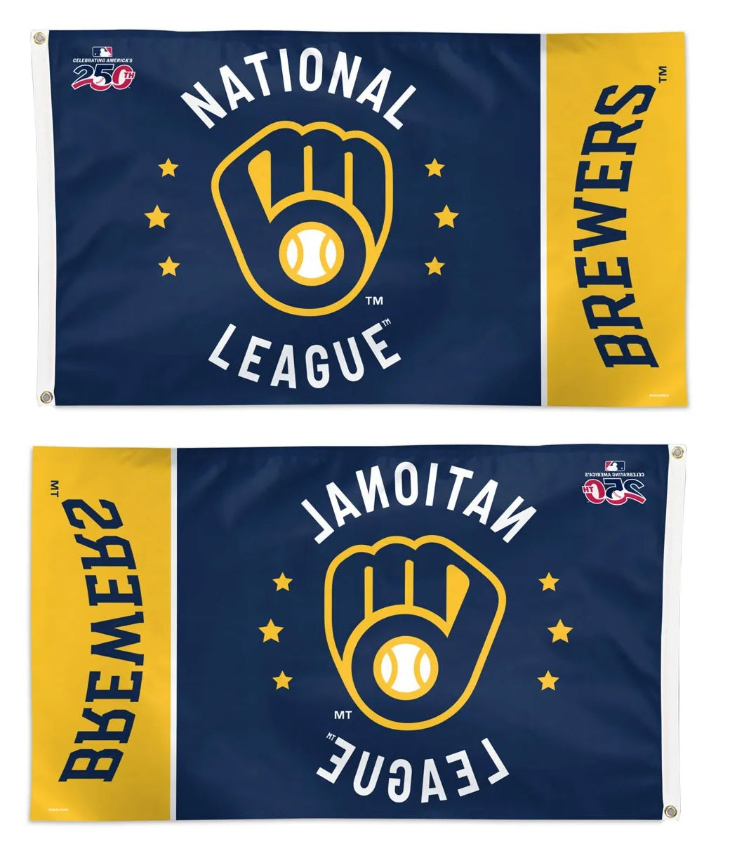 Milwaukee Brewers 3x5 Flag America 250 heartlandflags