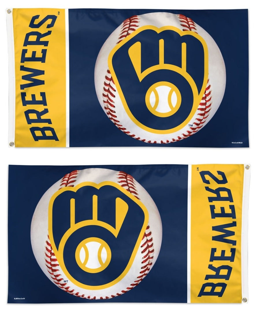 Milwaukee Brewers Flag 3x5 Baseball Logo heartlandflags
