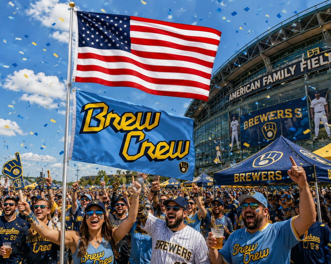 Milwaukee Brewers Flag 3x5 City Connect Brew Crew heartlandflags