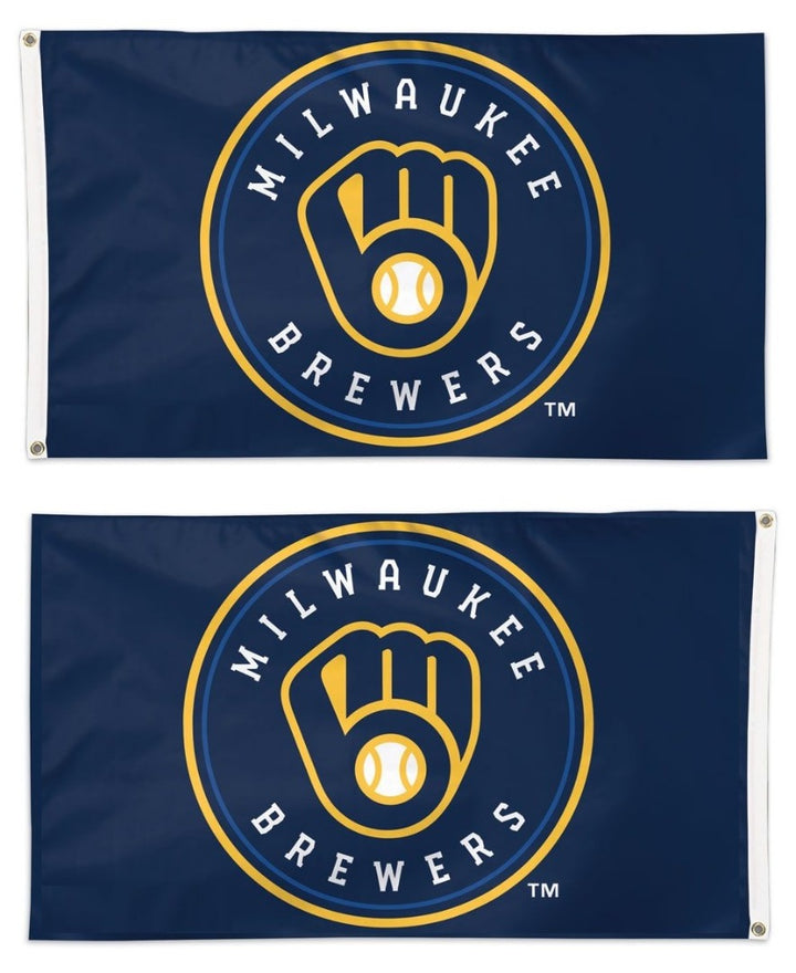 Milwaukee Brewers Flag 3x5 Logo 2 Sided heartlandflags