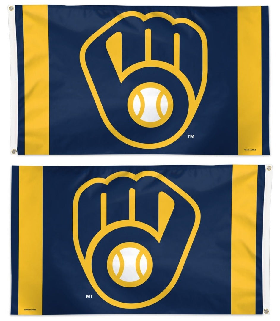 Milwaukee Brewers Flag 3x5 Vertical Stripe heartlandflags