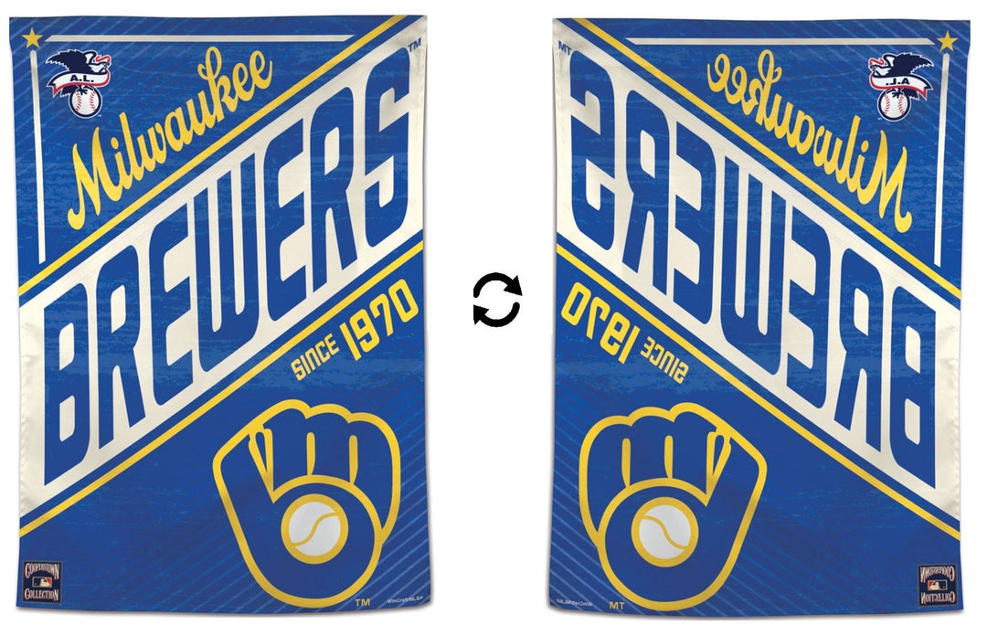 Milwaukee Brewers Flag Cooperstown Throwback House Banner heartlandflags