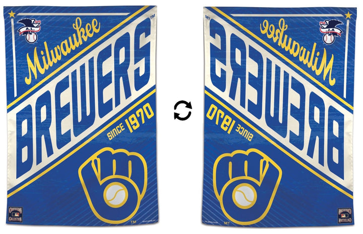 Milwaukee Brewers Flag Cooperstown Throwback House Banner heartlandflags