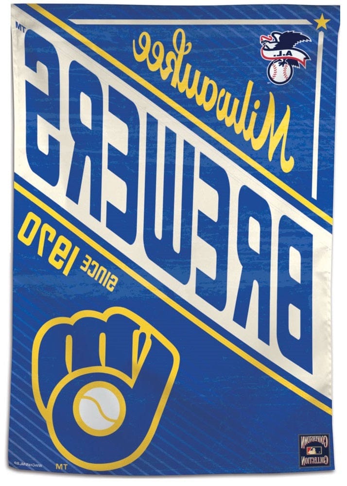 Milwaukee Brewers Flag Cooperstown Throwback House Banner heartlandflags