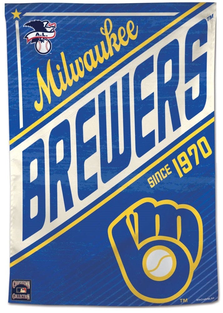 Milwaukee Brewers Flag Cooperstown Throwback House Banner heartlandflags