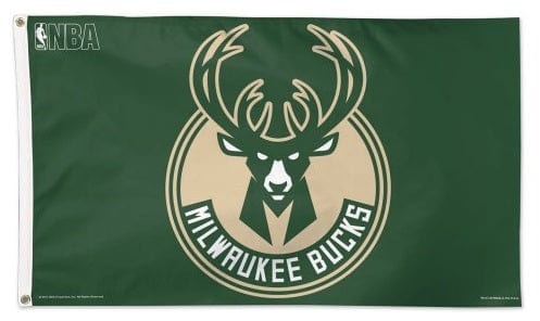 Milwaukee Bucks 3x5 Flag Grommets Green heartlandflags