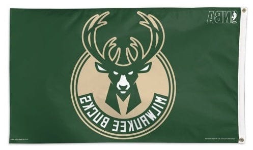 Milwaukee Bucks 3x5 Flag Grommets Green heartlandflags