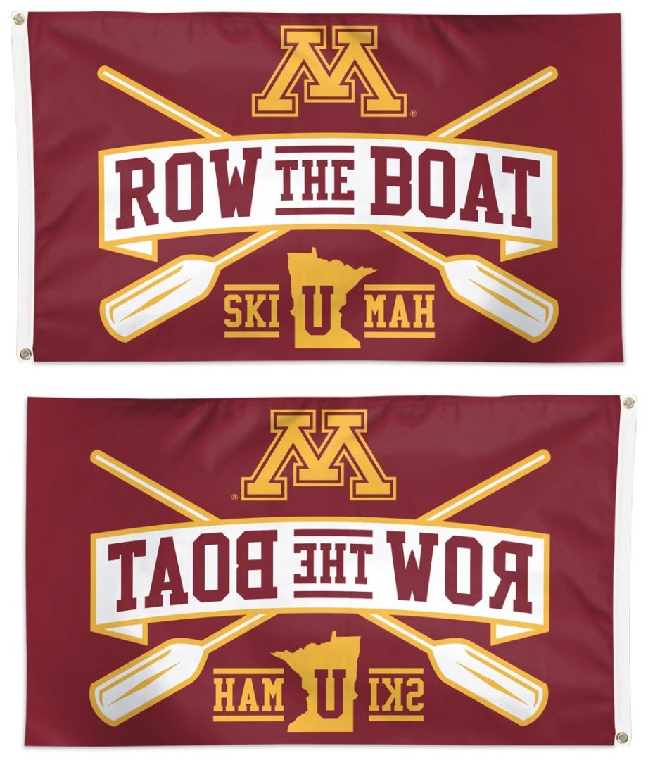 Minnesota Gophers Flag 3x5 Row The Boat heartlandflags