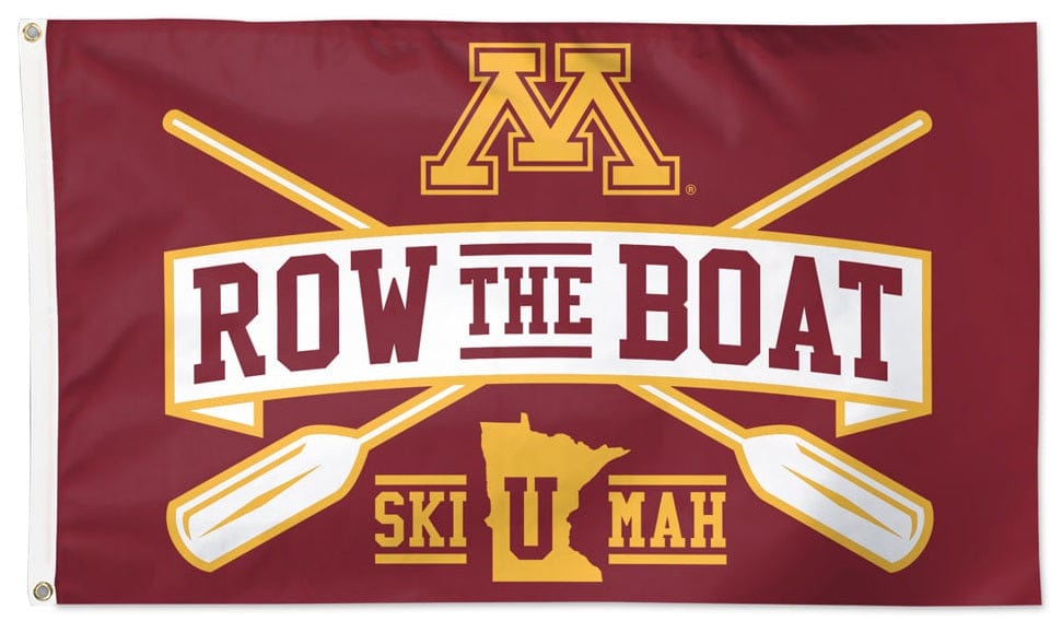 Minnesota Gophers Flag 3x5 Row The Boat heartlandflags