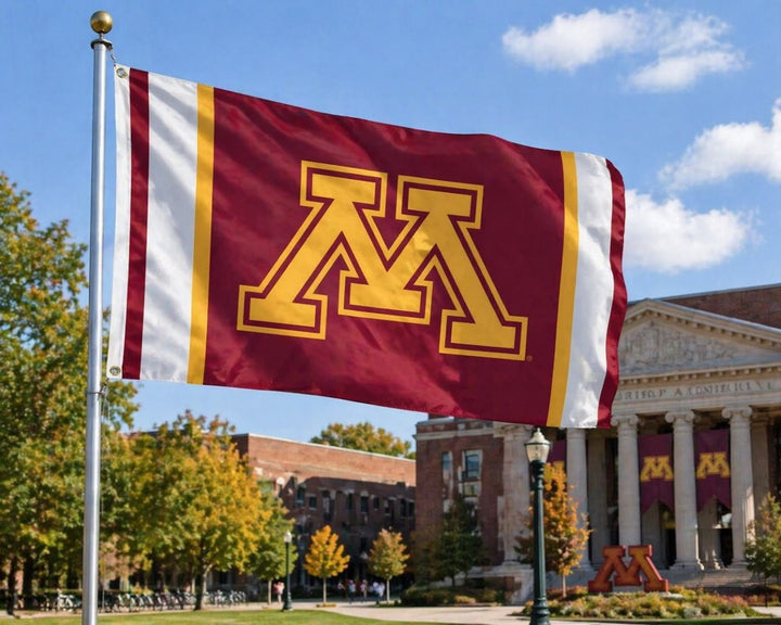 Minnesota Gophers Flag 3x5 Vertical Stripes heartlandflags
