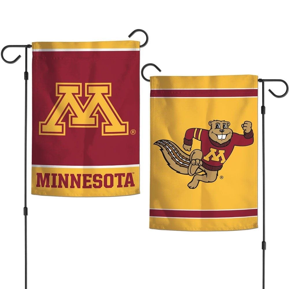 Minnesota Gophers Garden Flag 2 Sided Logo heartlandflags