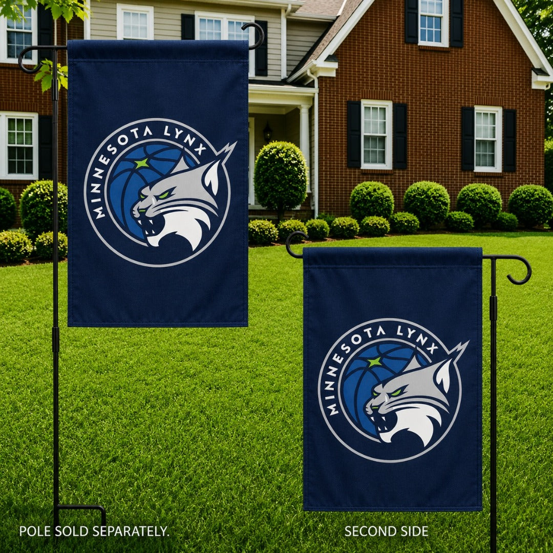 Minnesota Lynx Garden Flag 2 Sided heartlandflags