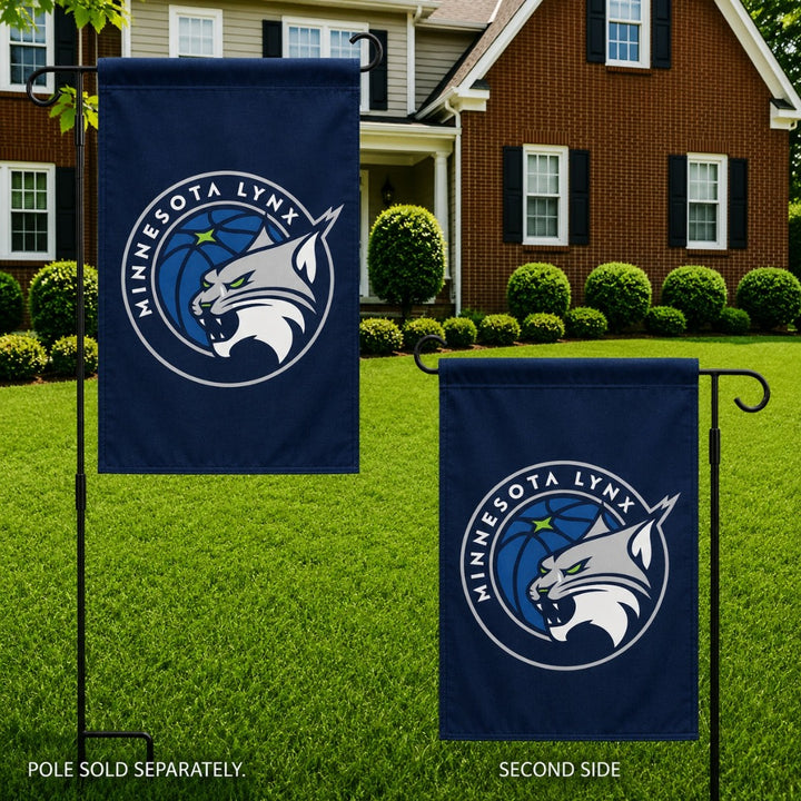 Minnesota Lynx Garden Flag 2 Sided heartlandflags