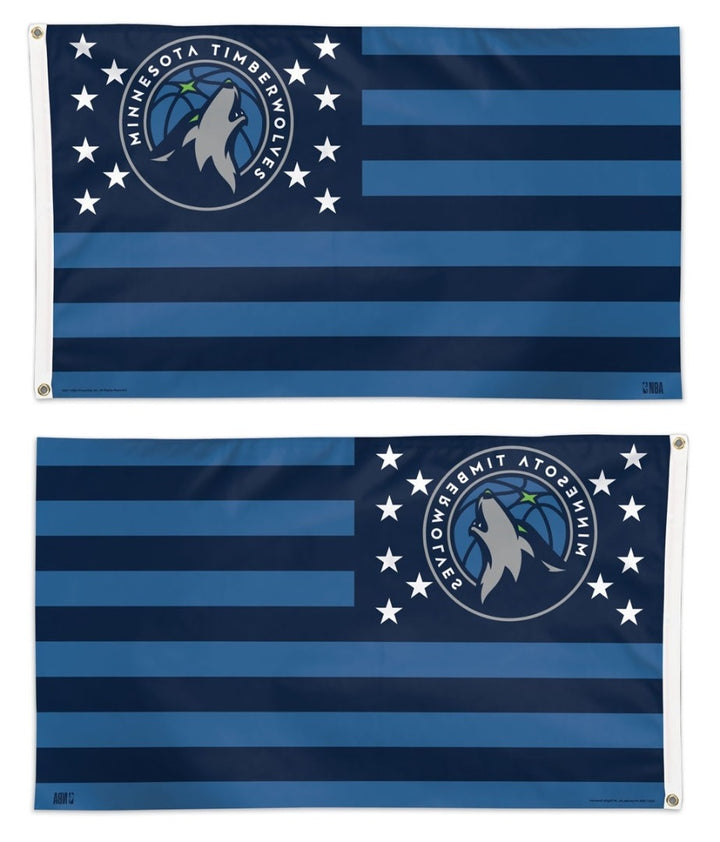 Minnesota Timberwolves Flag 3x5 Stars Stripes Patriotic heartlandflags