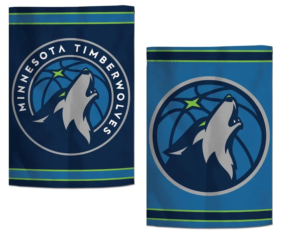 Minnesota Timberwolves Garden Flag 2 Sided Logo heartlandflags
