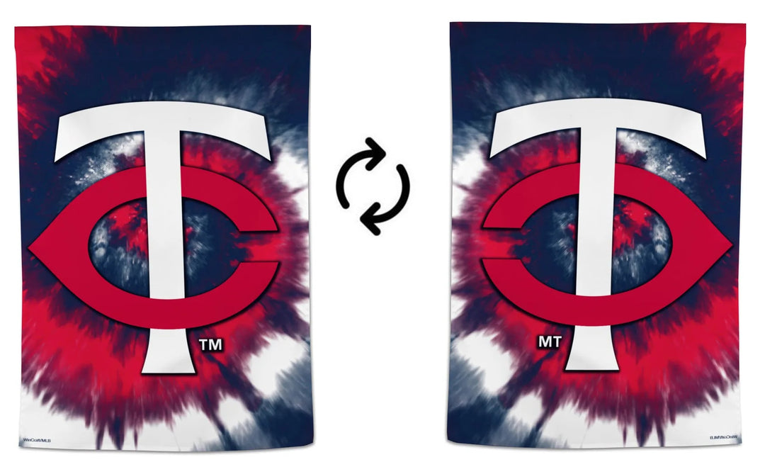 Minnesota Twins Banner Tie Dye Logo heartlandflags