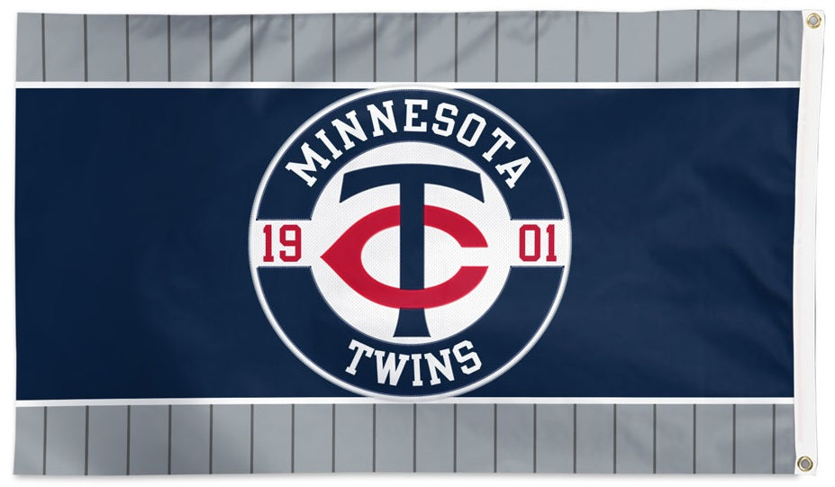 Minnesota Twins Embroidered Flag 2 Sided 3x5 heartlandflags