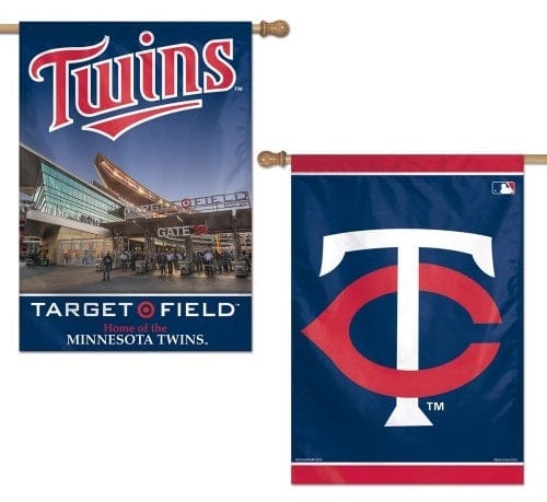 Minnesota Twins Flag 2 Sided Vertical House Banner Target Field heartlandflags