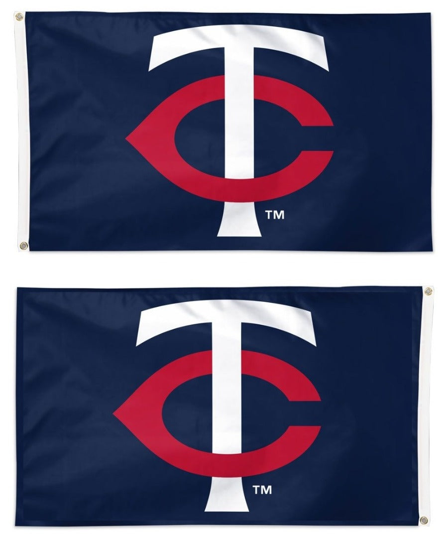 Minnesota Twins Flag 3x5 Logo 2 Sided heartlandflags
