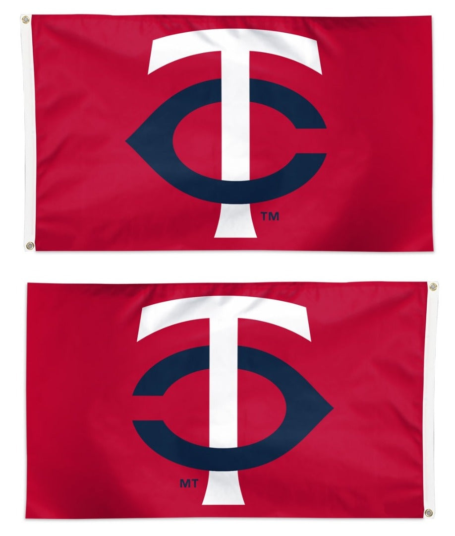Minnesota Twins Flag 3x5 New TC Logo Red heartlandflags
