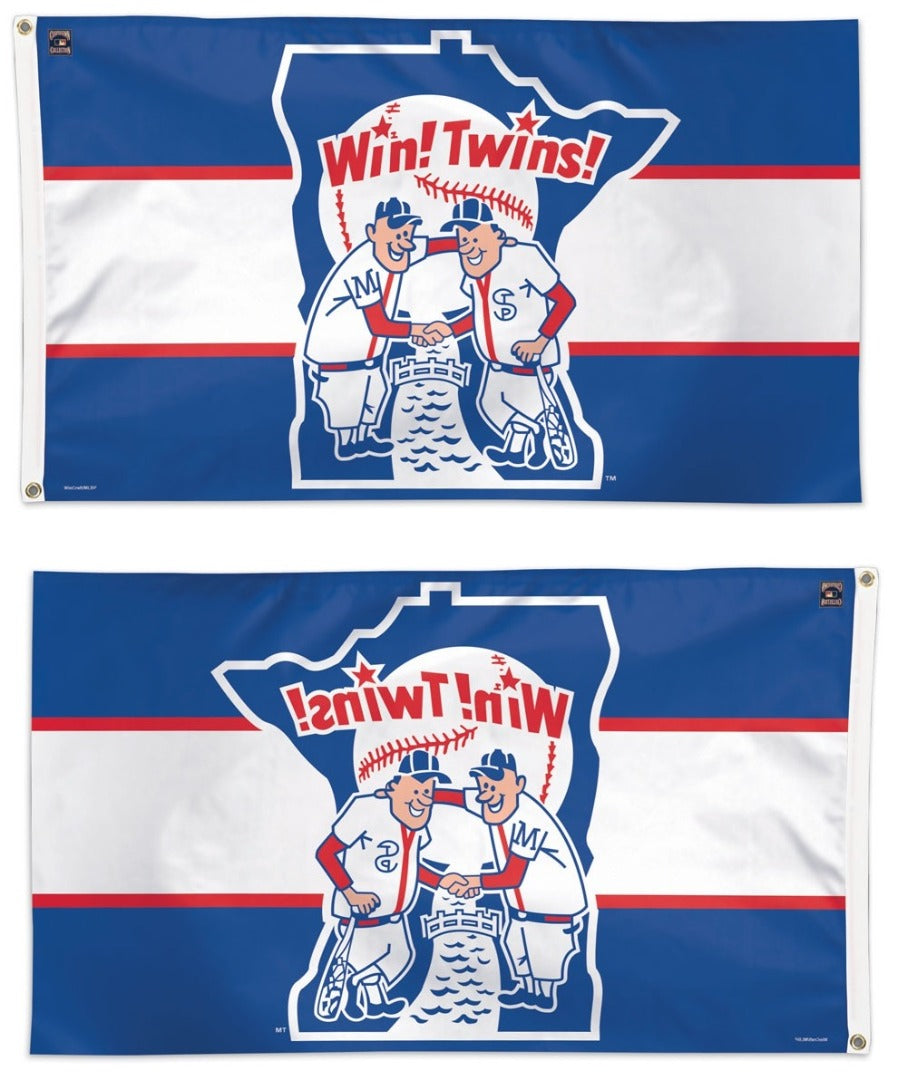Minnesota Twins Flag 3x5 Throwback Logo heartlandflags
