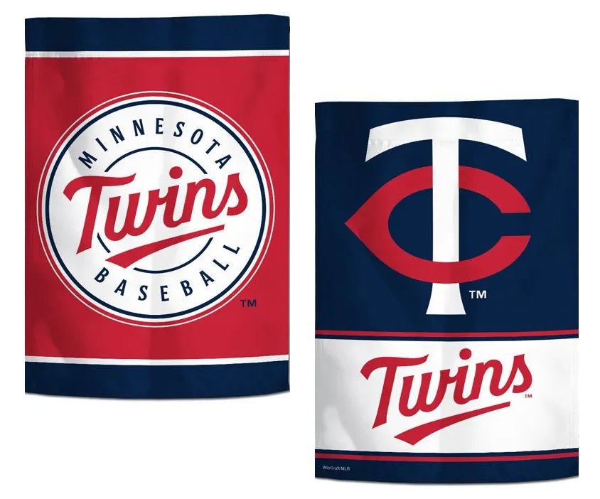 Minnesota Twins Garden Flag 2 Sided New Logo heartlandflags