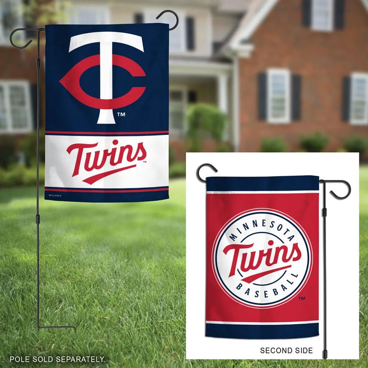 Minnesota Twins Garden Flag 2 Sided New Logo heartlandflags