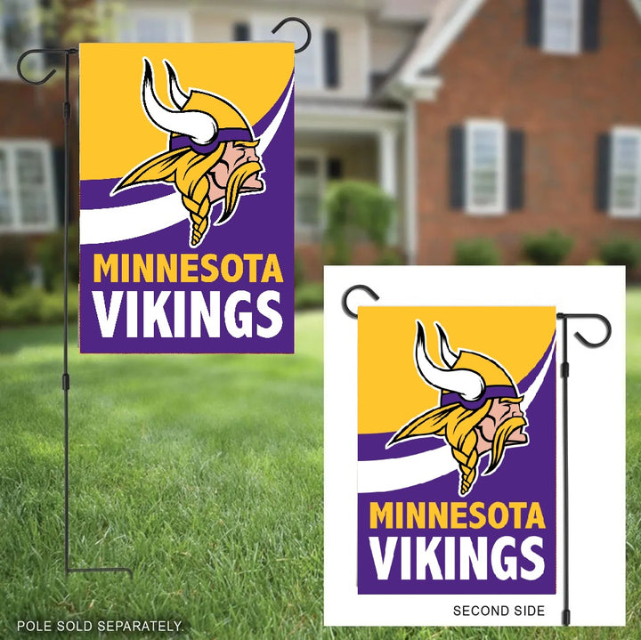 Minnesota Vikings 2 Sided Burlap Garden Flag heartlandflags