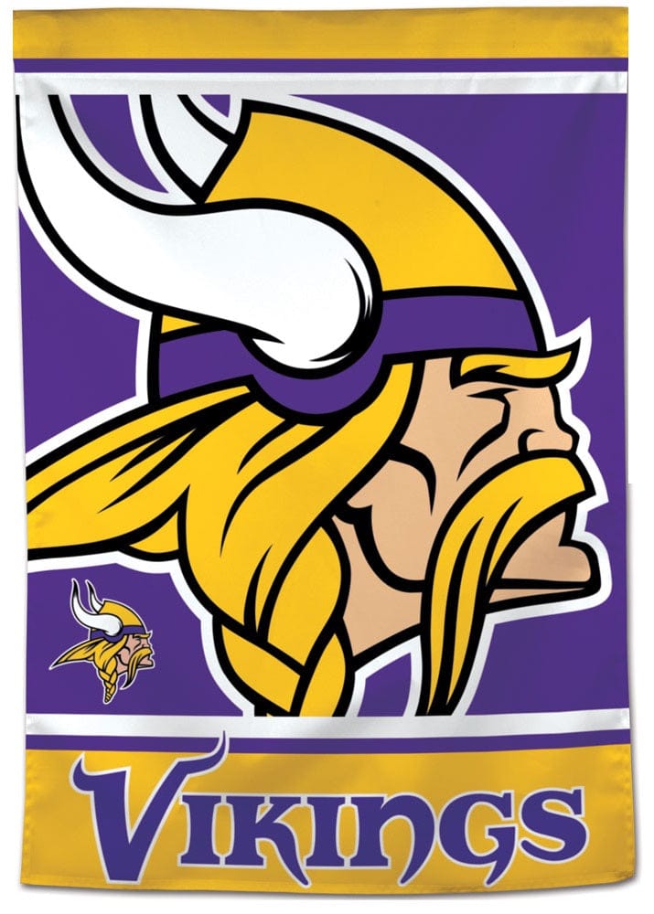 Minnesota Vikings Banner Mega Logo House Flag heartlandflags