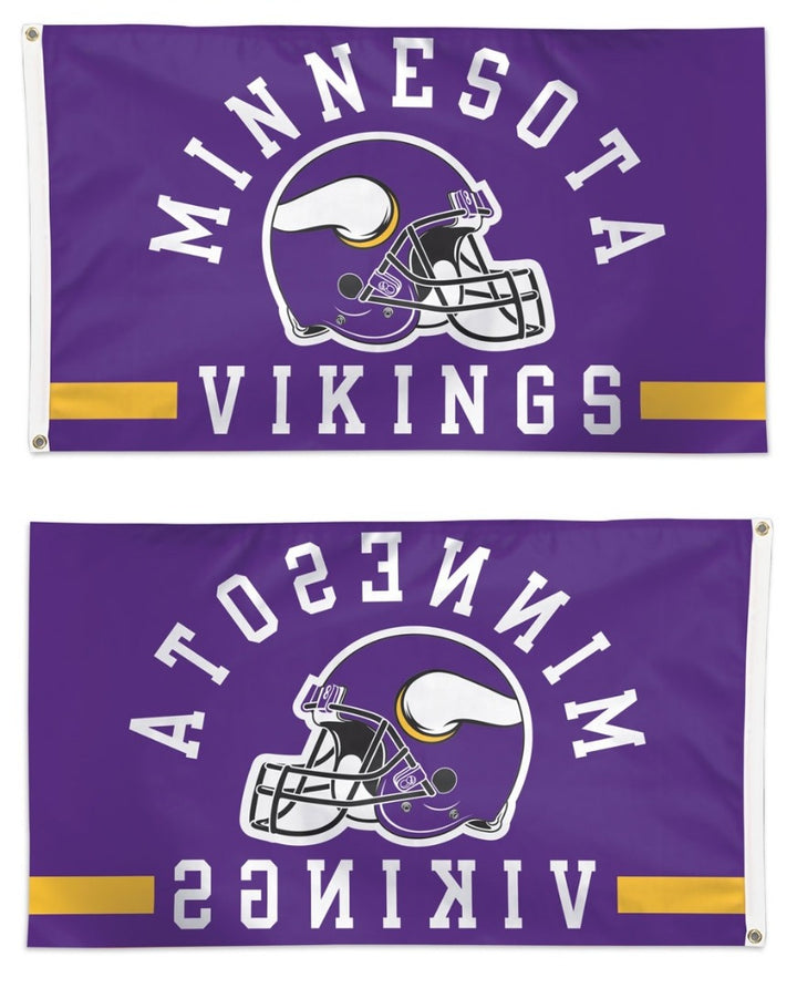Minnesota Vikings Flag 3x5 Classic Helmet heartlandflags
