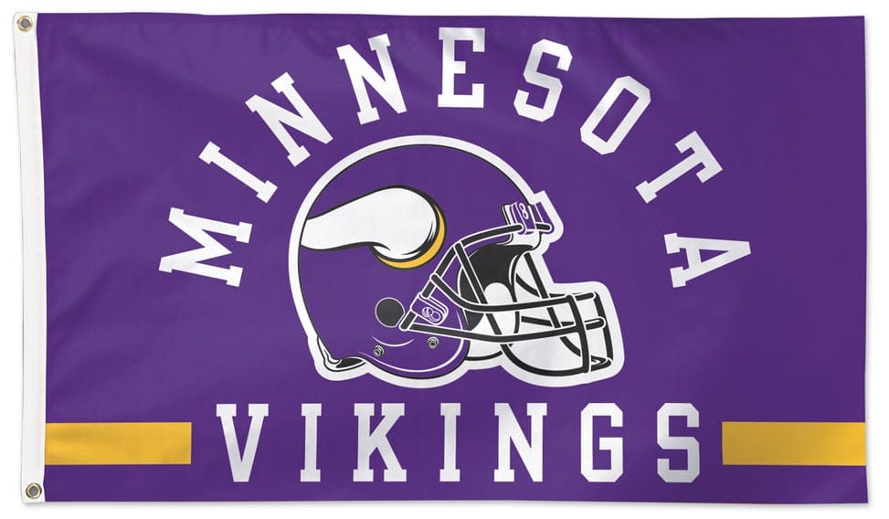 Minnesota Vikings Flag 3x5 Classic Helmet heartlandflags