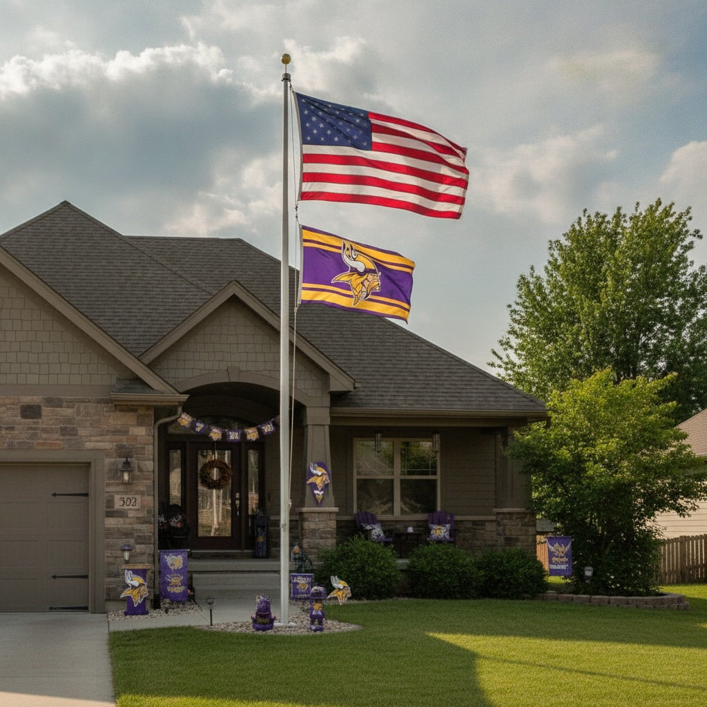 Minnesota Vikings Flag 3x5 Color Rush heartlandflags