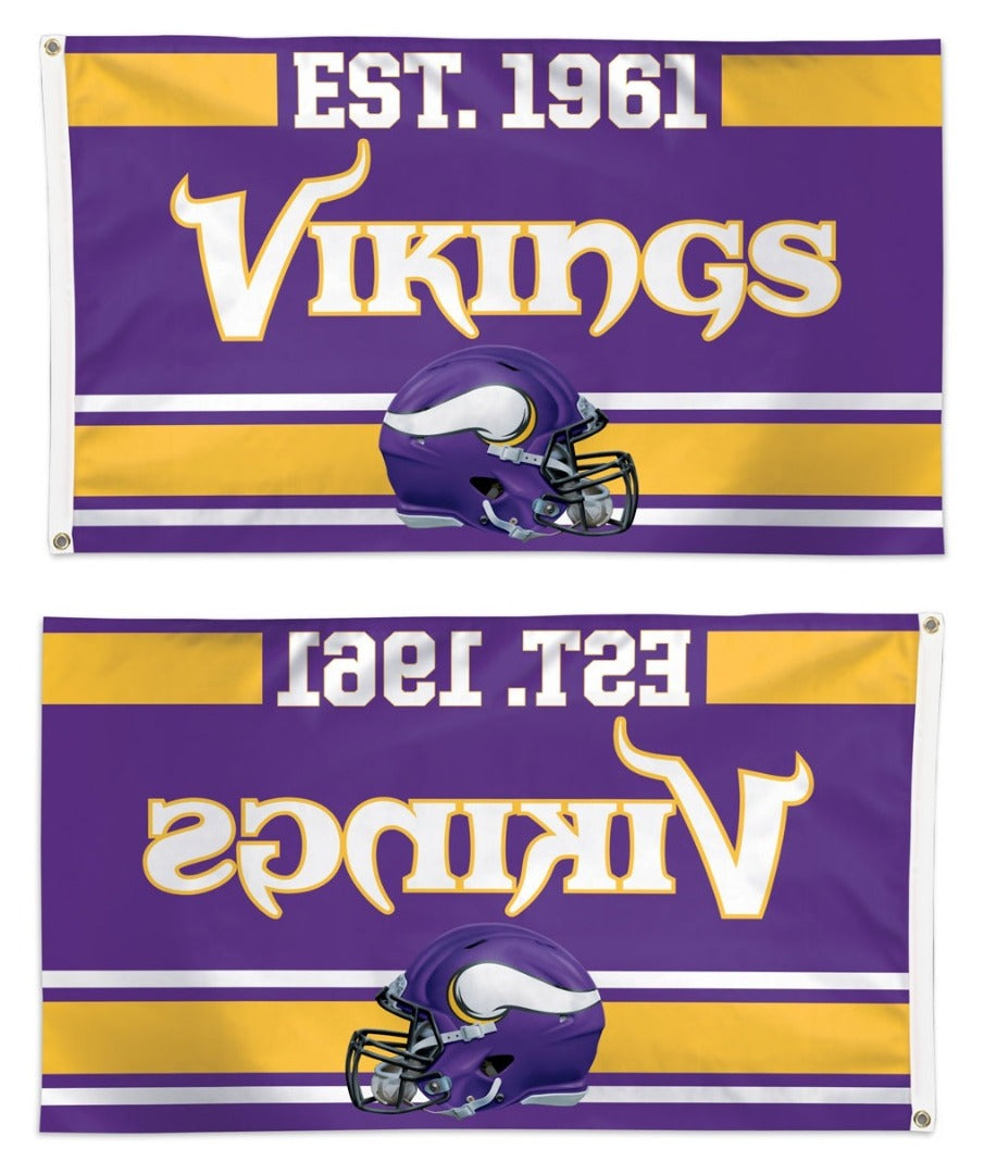 Minnesota Vikings Flag 3x5 Est 1961 heartlandflags