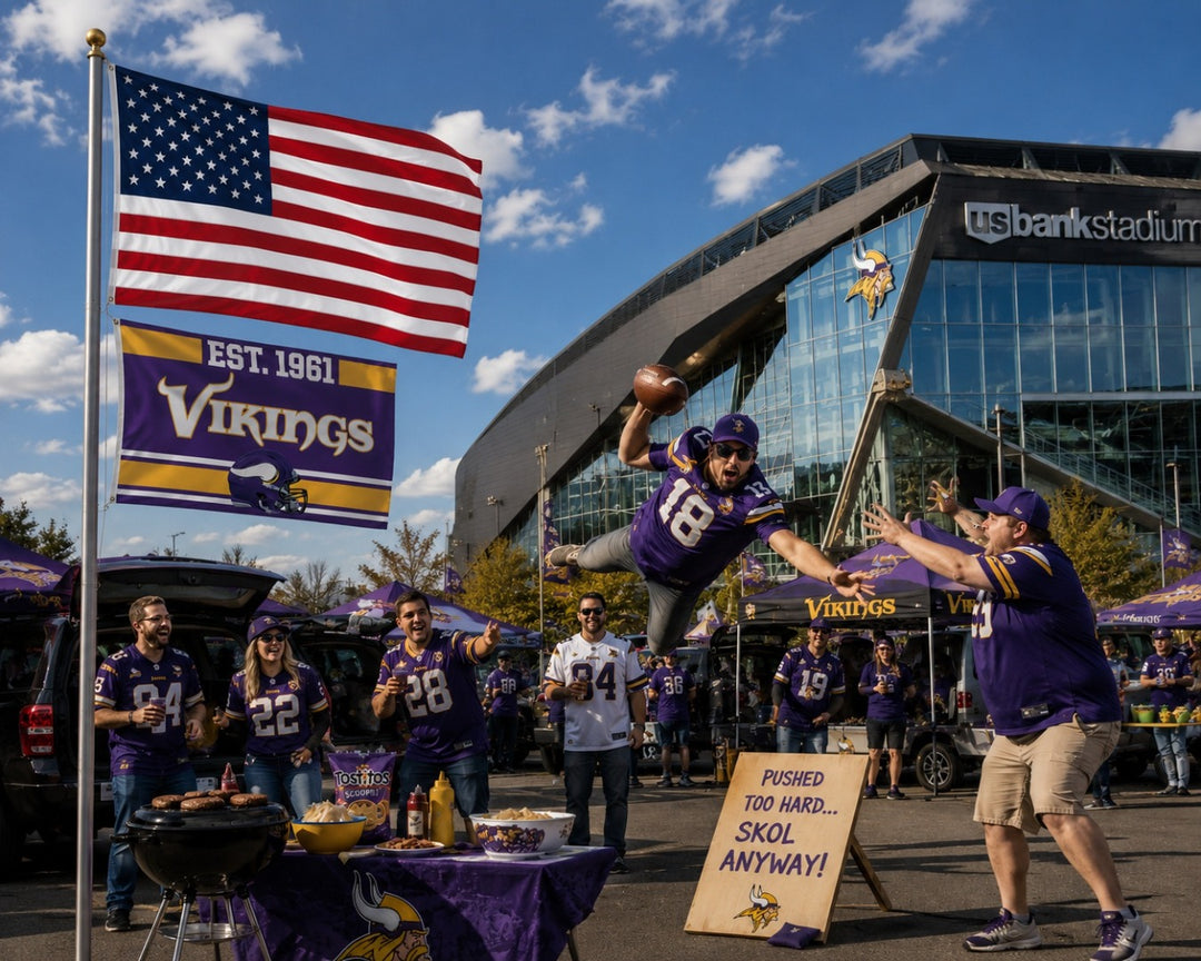 Minnesota Vikings Flag 3x5 Est 1961 heartlandflags