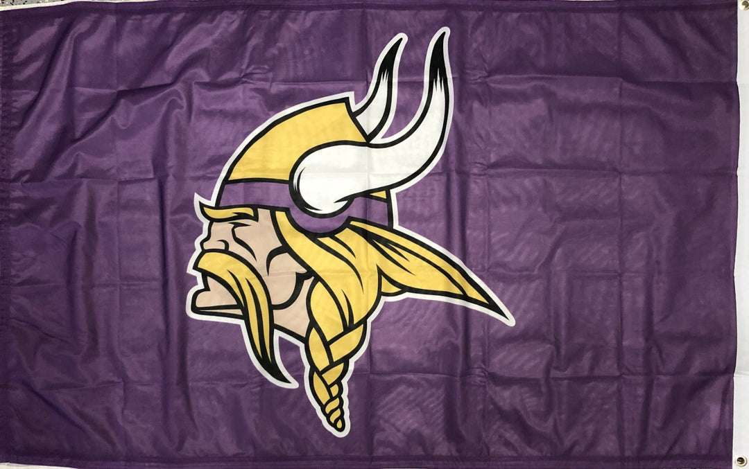 Minnesota Vikings Flag 3x5 Purple Logo heartlandflags