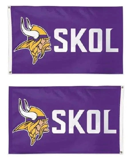 Minnesota Vikings Flag 3x5 SKOL 2 Sided heartlandflags