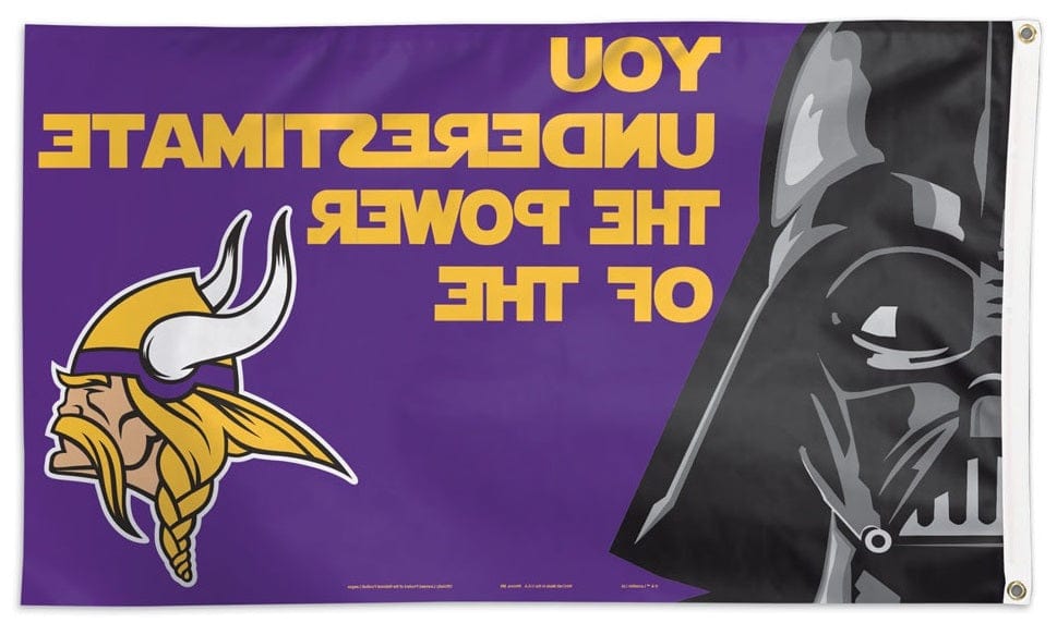 Minnesota Vikings Flag 3x5 Star Wars Darth Vader heartlandflags