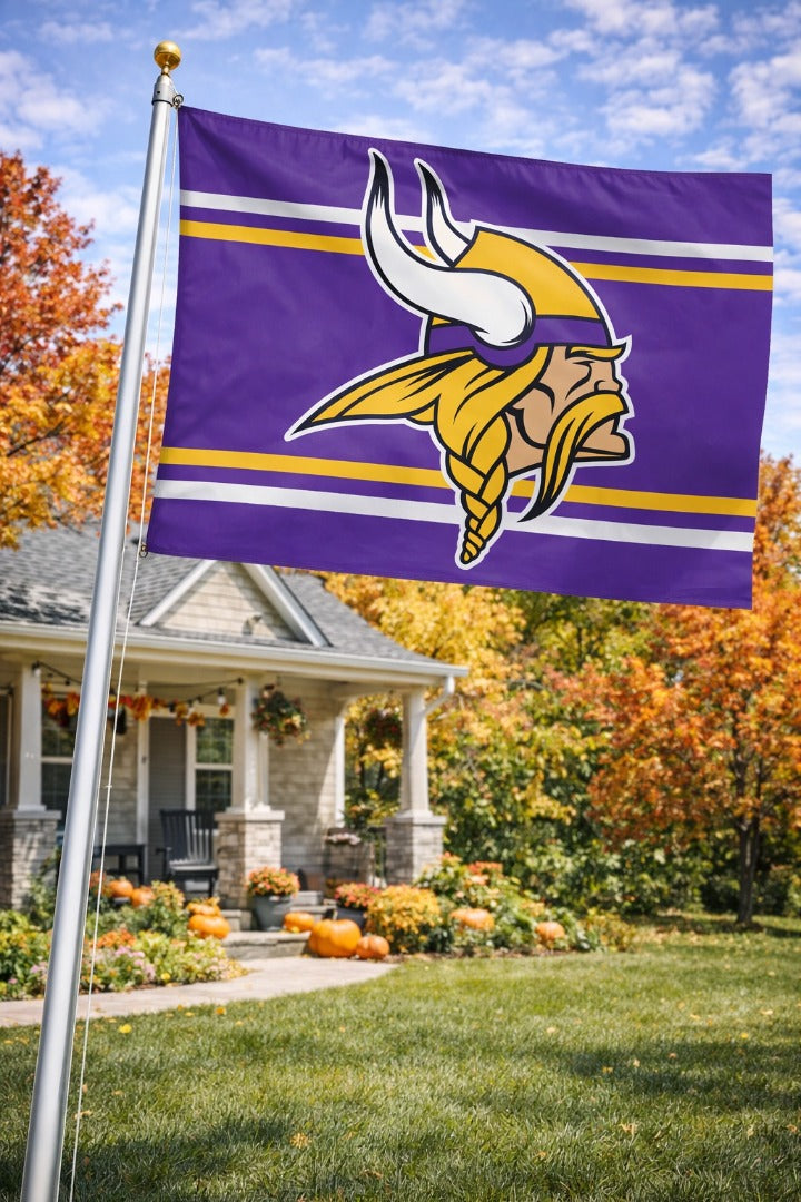 Minnesota Vikings Home Stripe 3x5 Flag heartlandflags