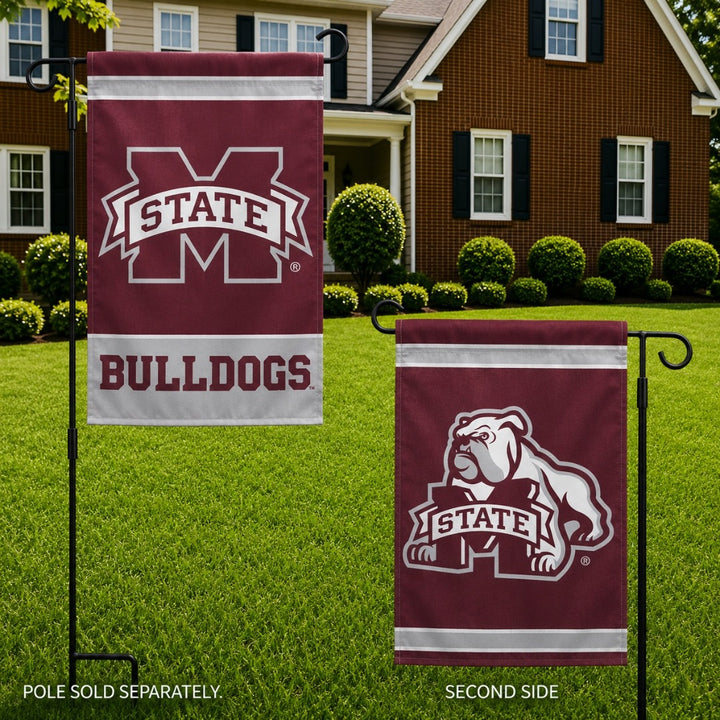 Mississippi State Bulldogs Garden Flag 2 Sided heartlandflags