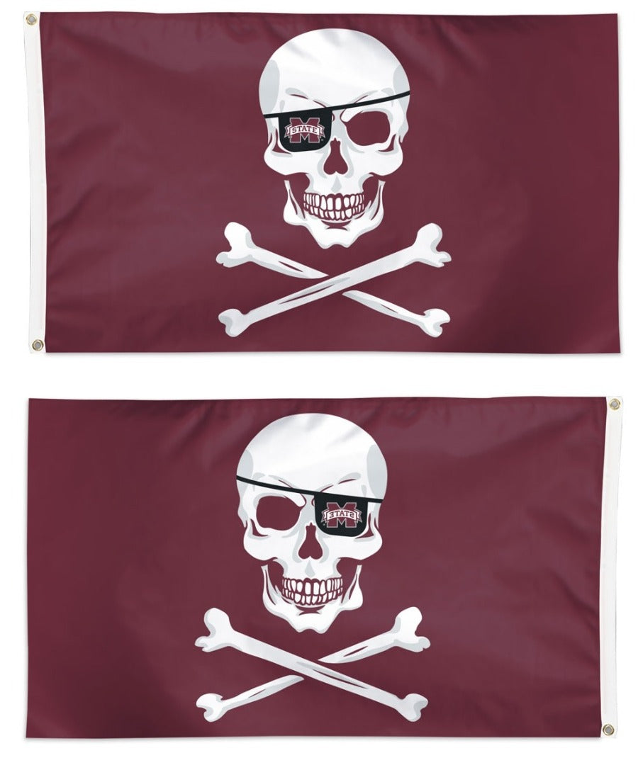 Mississippi State Leach Pirate Flag 3x5 Cross Bones heartlandflags