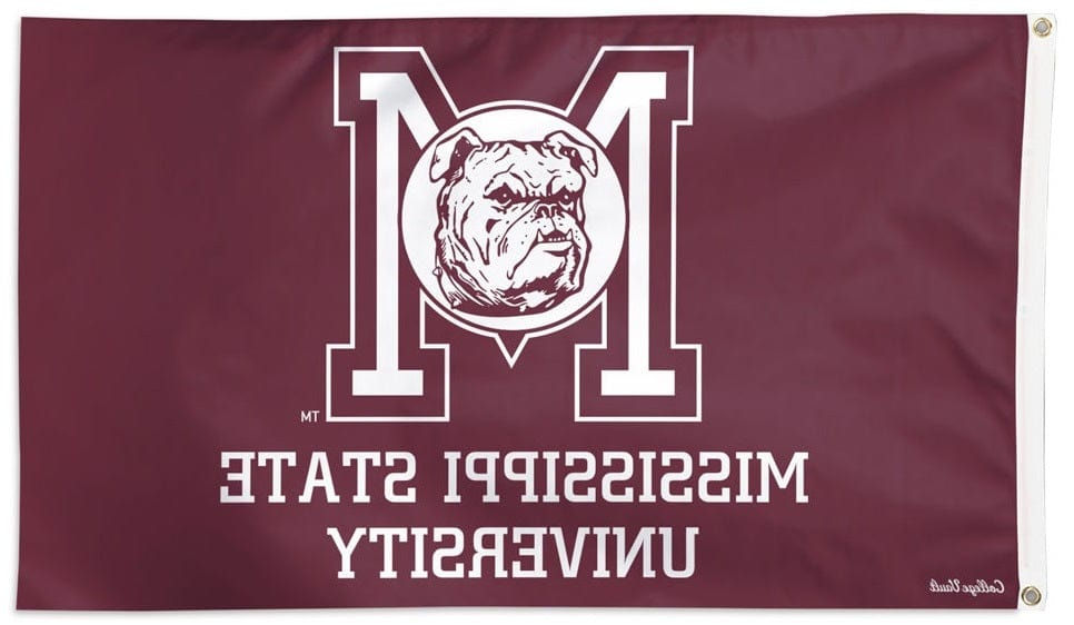 Mississippi State University Flag 3x5 Retro Vintage Logo heartlandflags