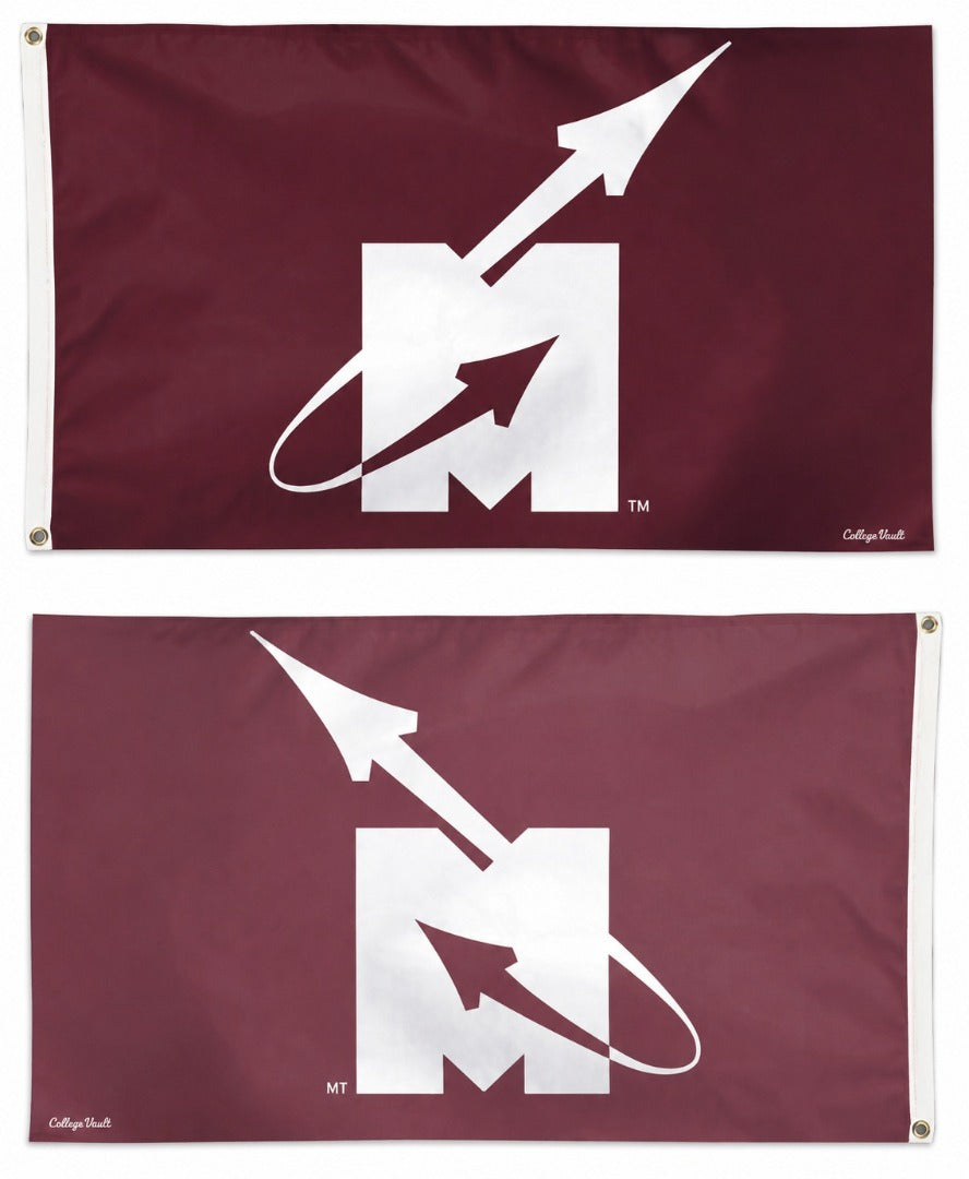 Mississippi State University Flying M Logo 3x5 Flag heartlandflags