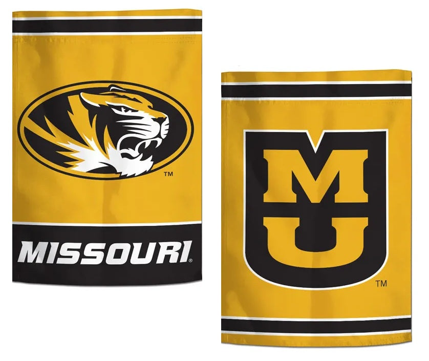 Missouri Tigers 2 Sided MU Garden Flag Double Design heartlandflags