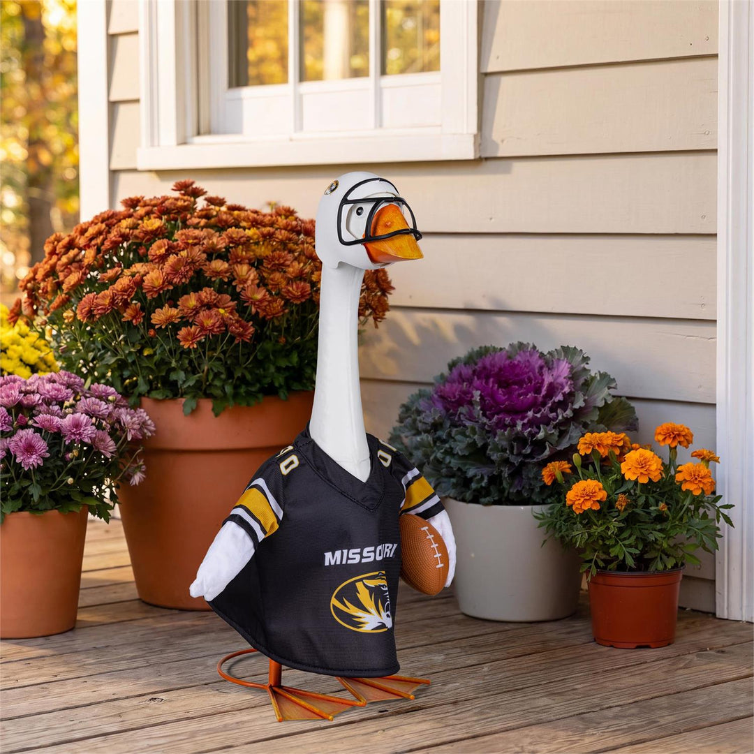 Missouri Tigers Football Porch Goose Outfit for 21 Inch Goose heartlandflags